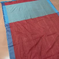 চেক সুতি শাড়ি